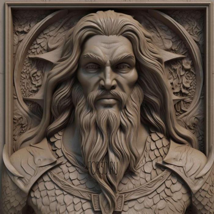 st Aquaman 2 stl model for CNC